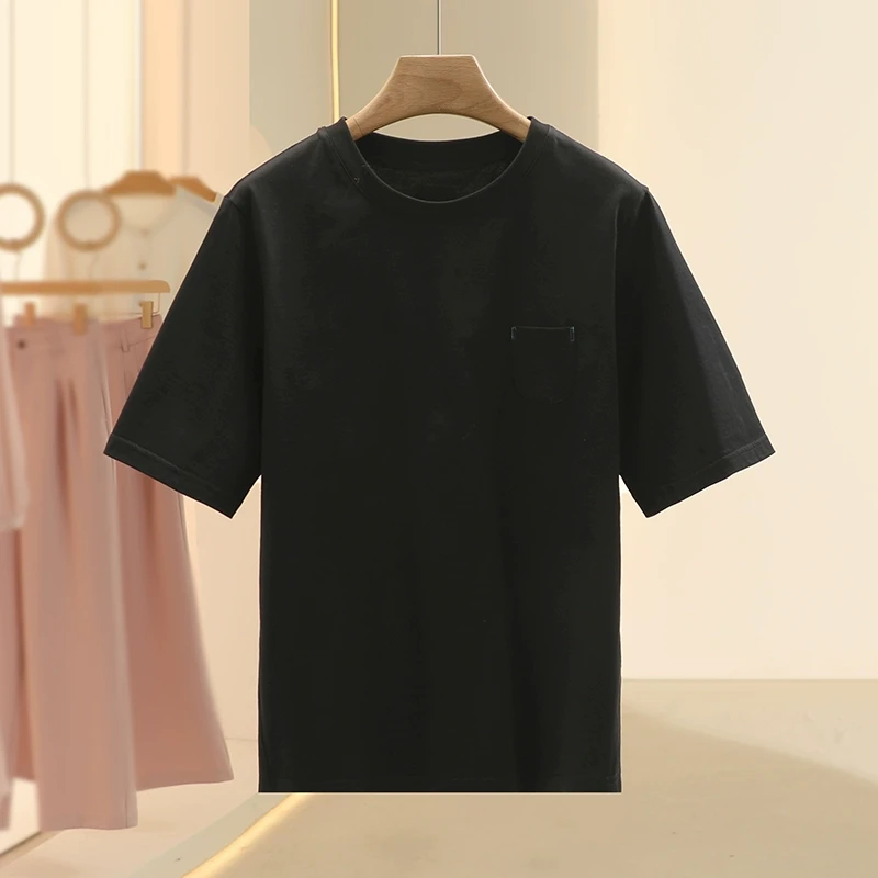 【Fy】日常基础款宽松简约短袖T恤2025春季新款专柜撤柜品牌女装