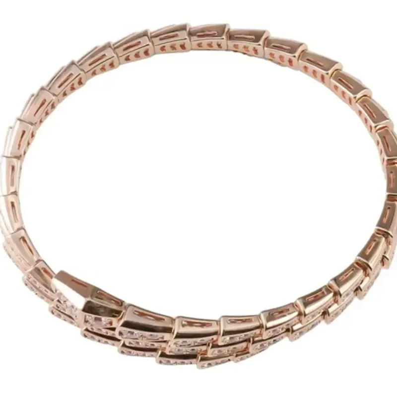 S蛇形蛇满钻开口手卓轻奢丝巾