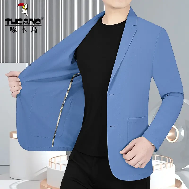 TUCANO/啄木鳥春夏季新款冰丝无痕西服商务休闲西装男士外套男装