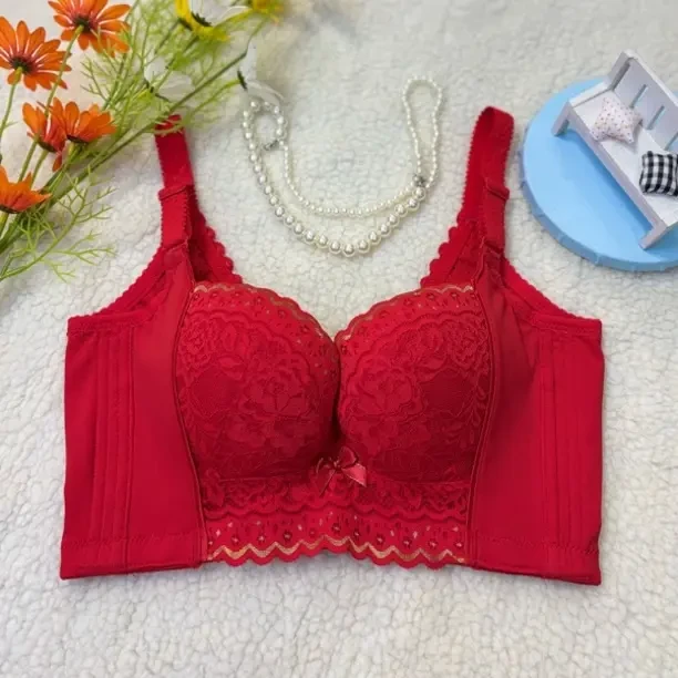 院线调整型海藻内杯小胸聚拢收副乳防外扩防下垂透气养护美背内衣