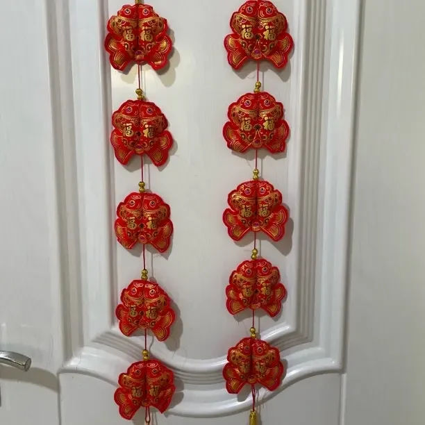 一对新款双鱼五连串挂饰客厅入户门新年喜庆装饰027