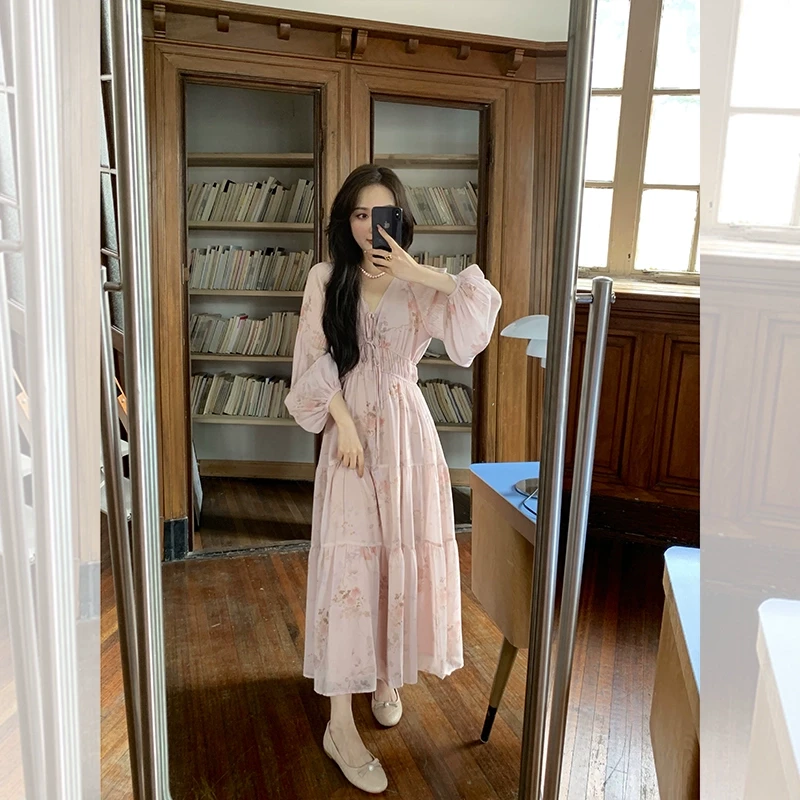 豆蔻庄园 油画氛围裙 法式度假风仙女裙 QL241017