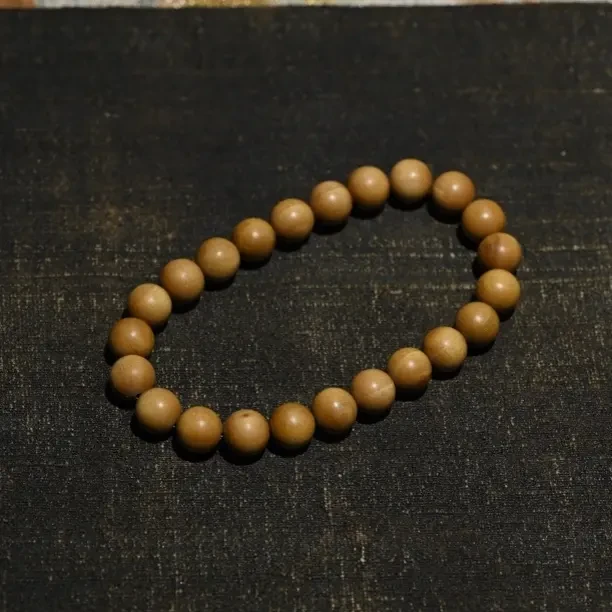 印度老山檀 8mm素 单圈 沉水 文玩男女款单圈念珠盘玩佩戴礼物