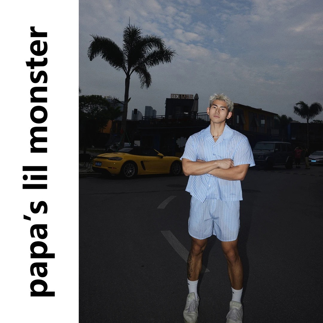 PAPASLILMONSTER【原创】美式慵懒度假风衬衫简约设计高级感套装