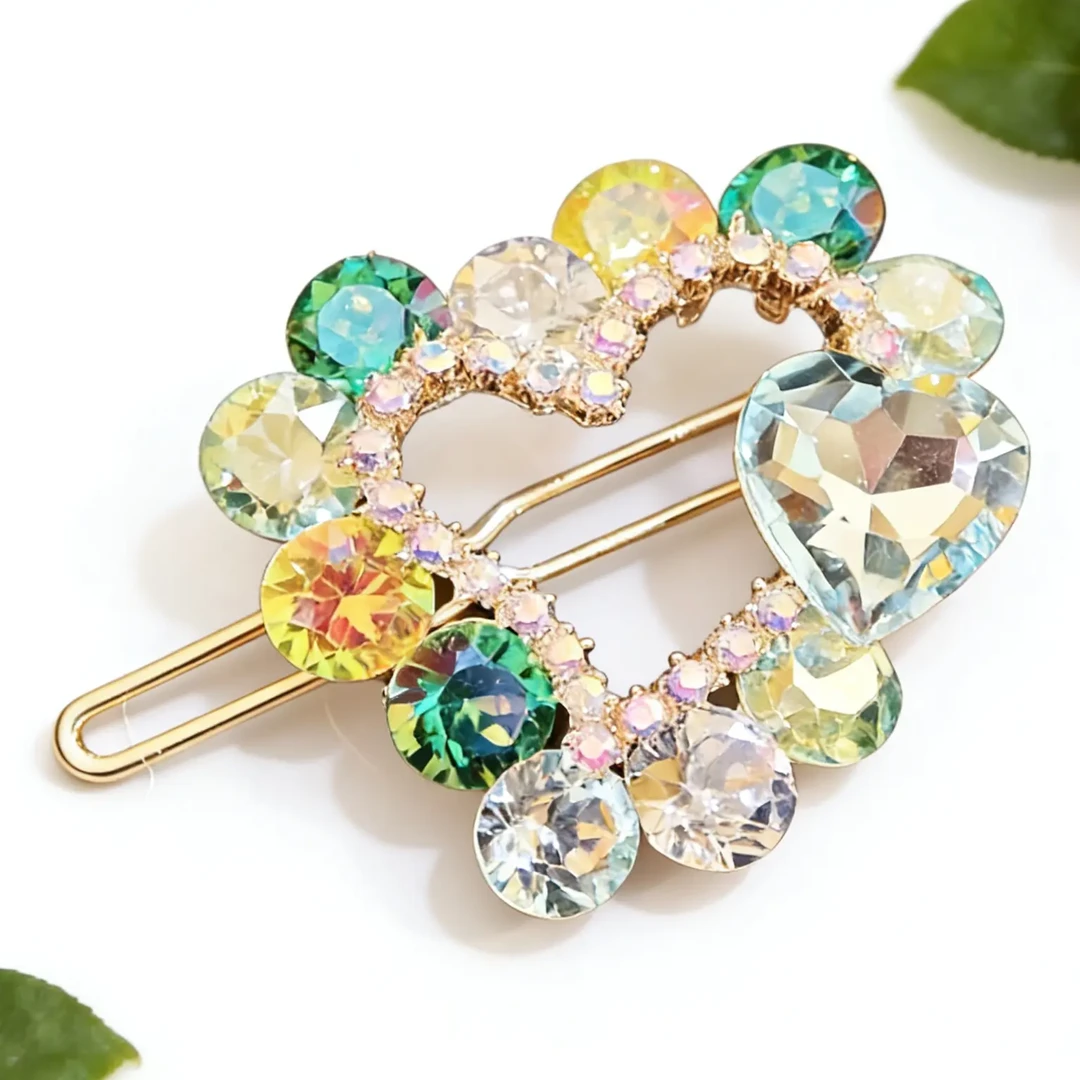 韩版K9水晶轻奢时尚百搭发夹精致气质网红盘发夹青蛙夹蛙扣可爱