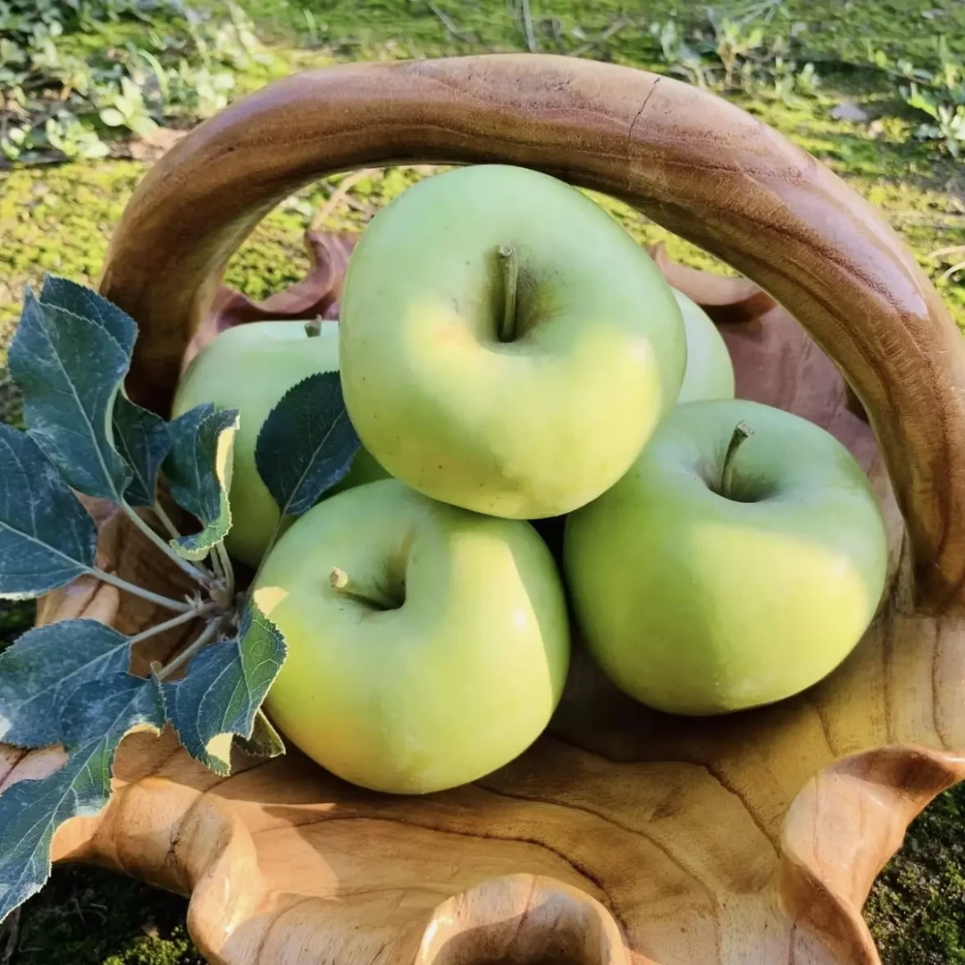 宝山产地新鲜采摘黄金口感酥脆果肉细腻明月苹果脆甜