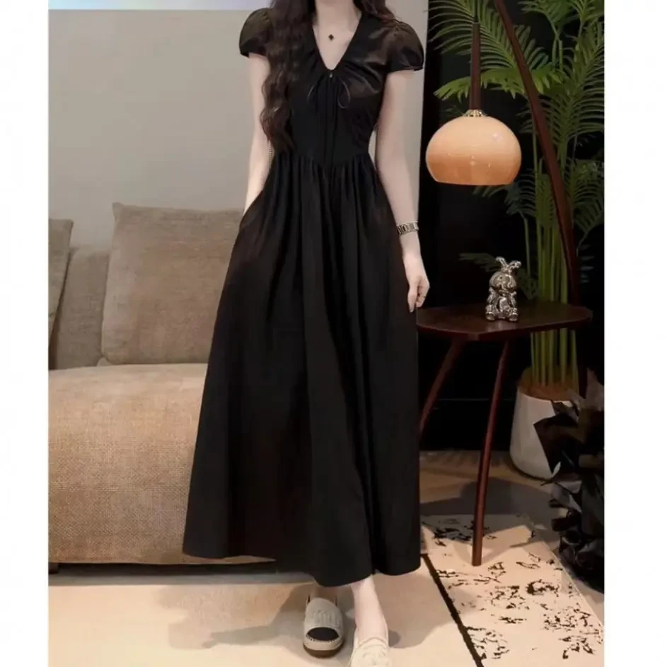 【岛屿末歌】法式气质赫本风收腰显瘦连衣裙