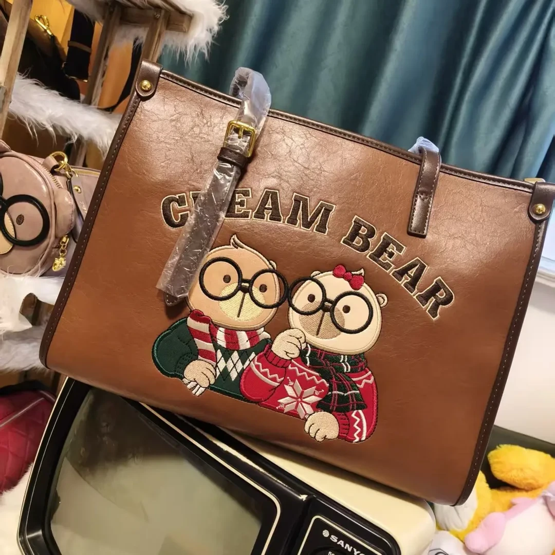 虎年水桶包百搭奶油熊