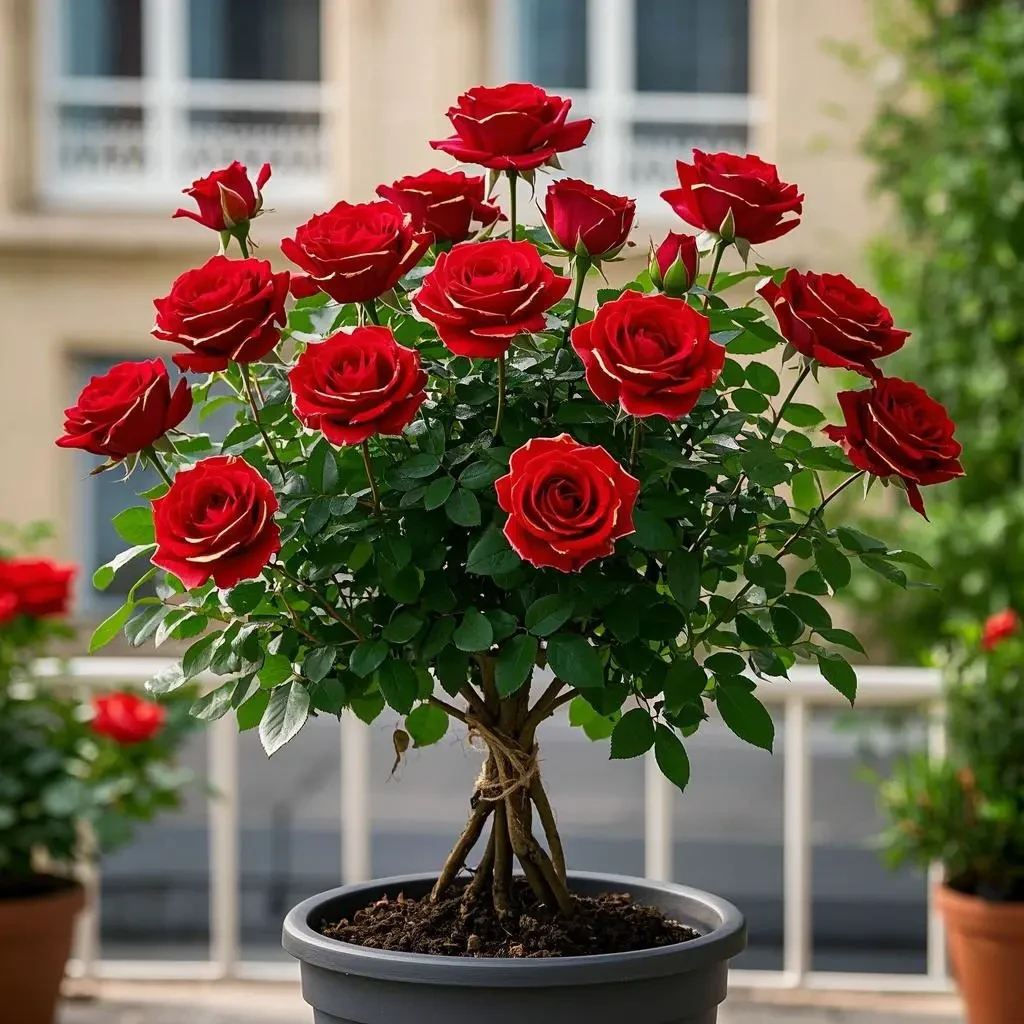 浓香红玫瑰月季老桩花苗室内外盆栽高端花园庭院花卉绿植稀有玫瑰