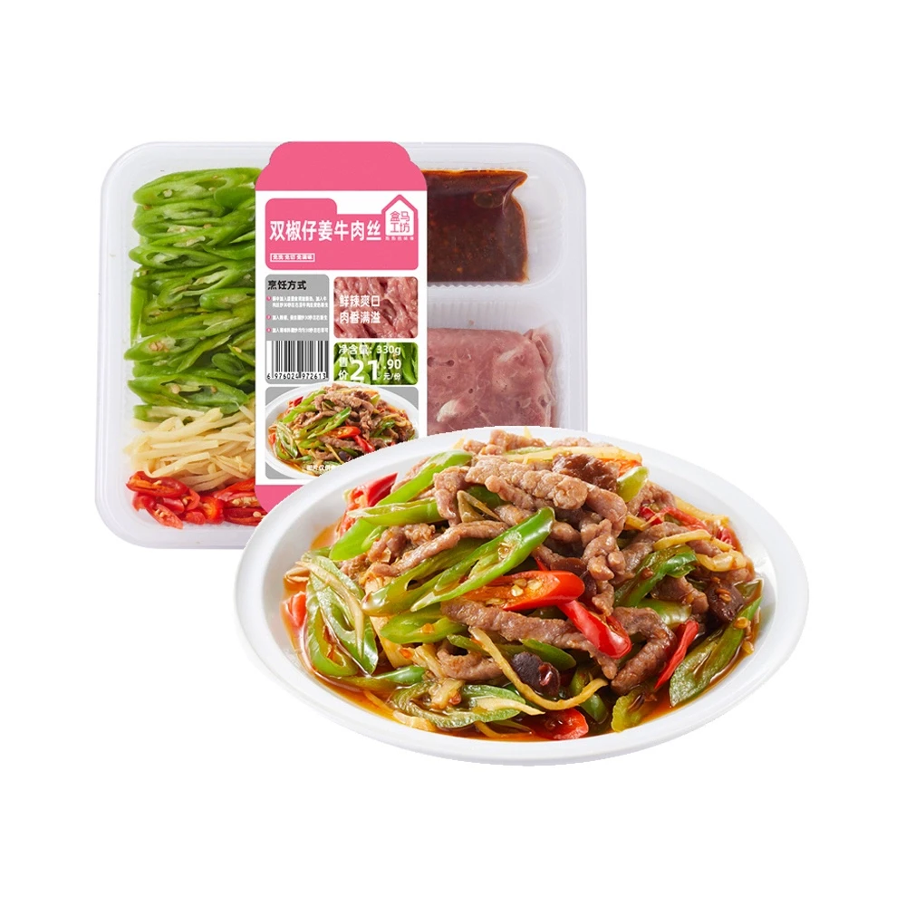 盒马工坊 双椒仔姜牛肉丝 330g