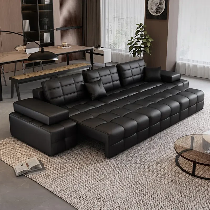 劳伦斯双人功能沙发床电动智能沙发客厅领靠墙家用头层牛皮沙发