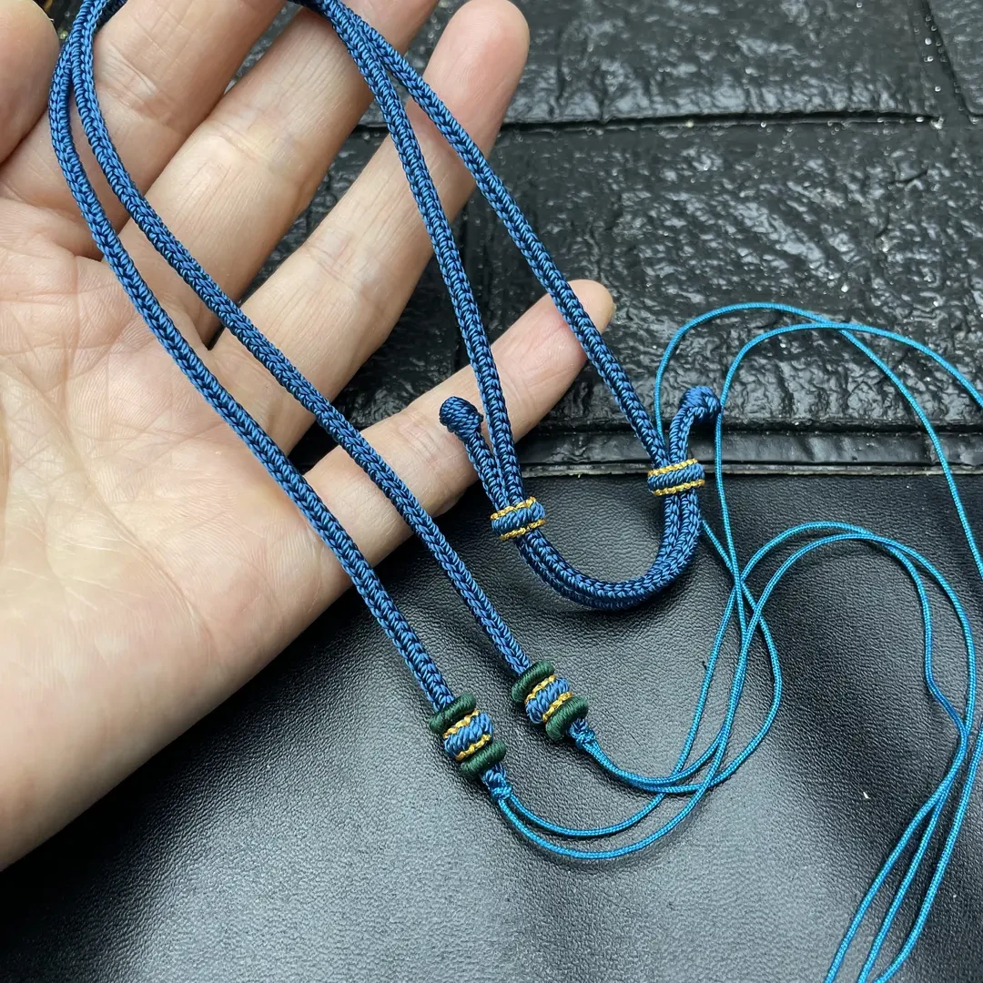 纯手工编织吊坠绳高档双头横穿锁骨男女项链绳情侣款吊坠挂绳时尚