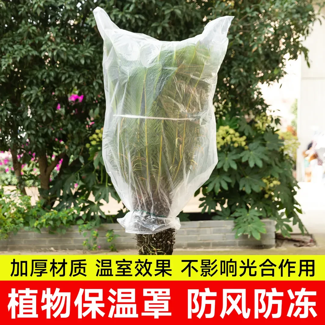 植物防寒罩透明果树过冬防冻防雨树木保护罩防尘袋花卉盆栽保温膜