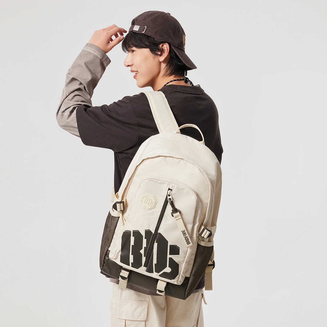 李宁背包 2024冬季新款反伍BADFIVE男女同款防泼水双肩包ABSU337