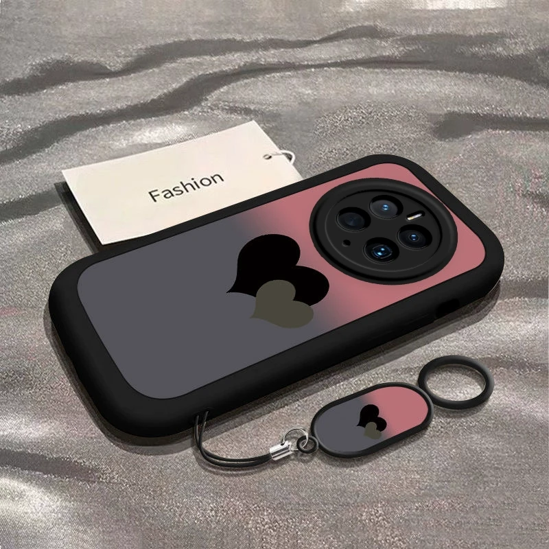 渐变爱心适用华为Mate70手机壳Meta70Pro+保护套新款硅胶软壳可爱