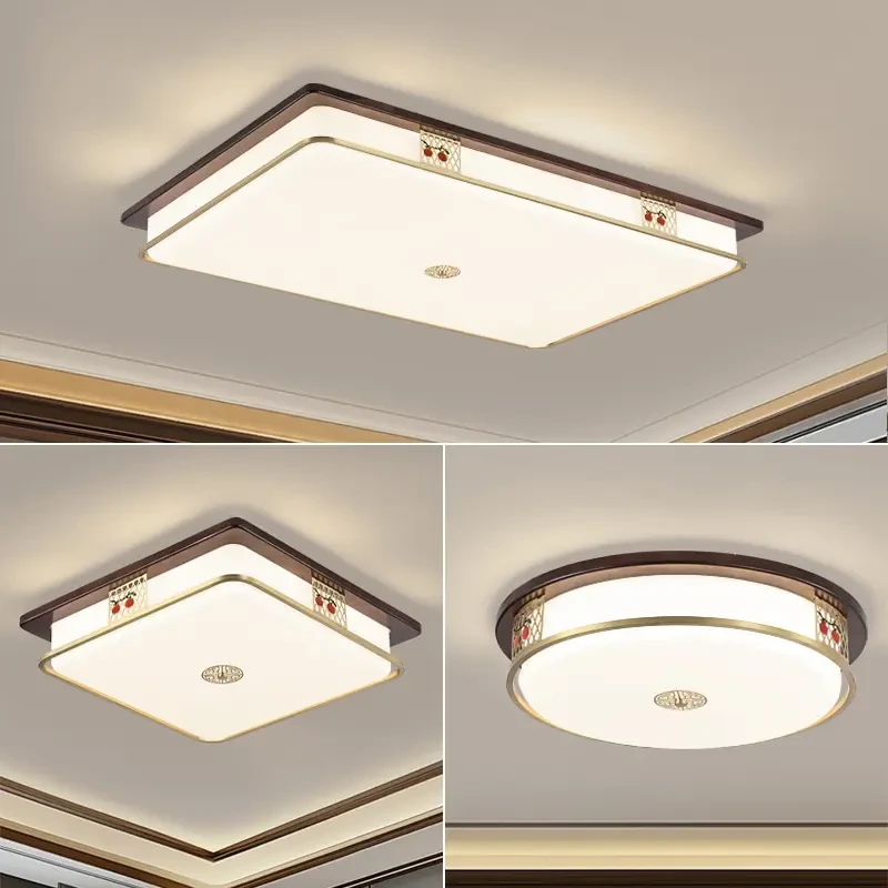 新中式客厅吸顶灯餐厅卧室灯书房2025年新款中山灯具