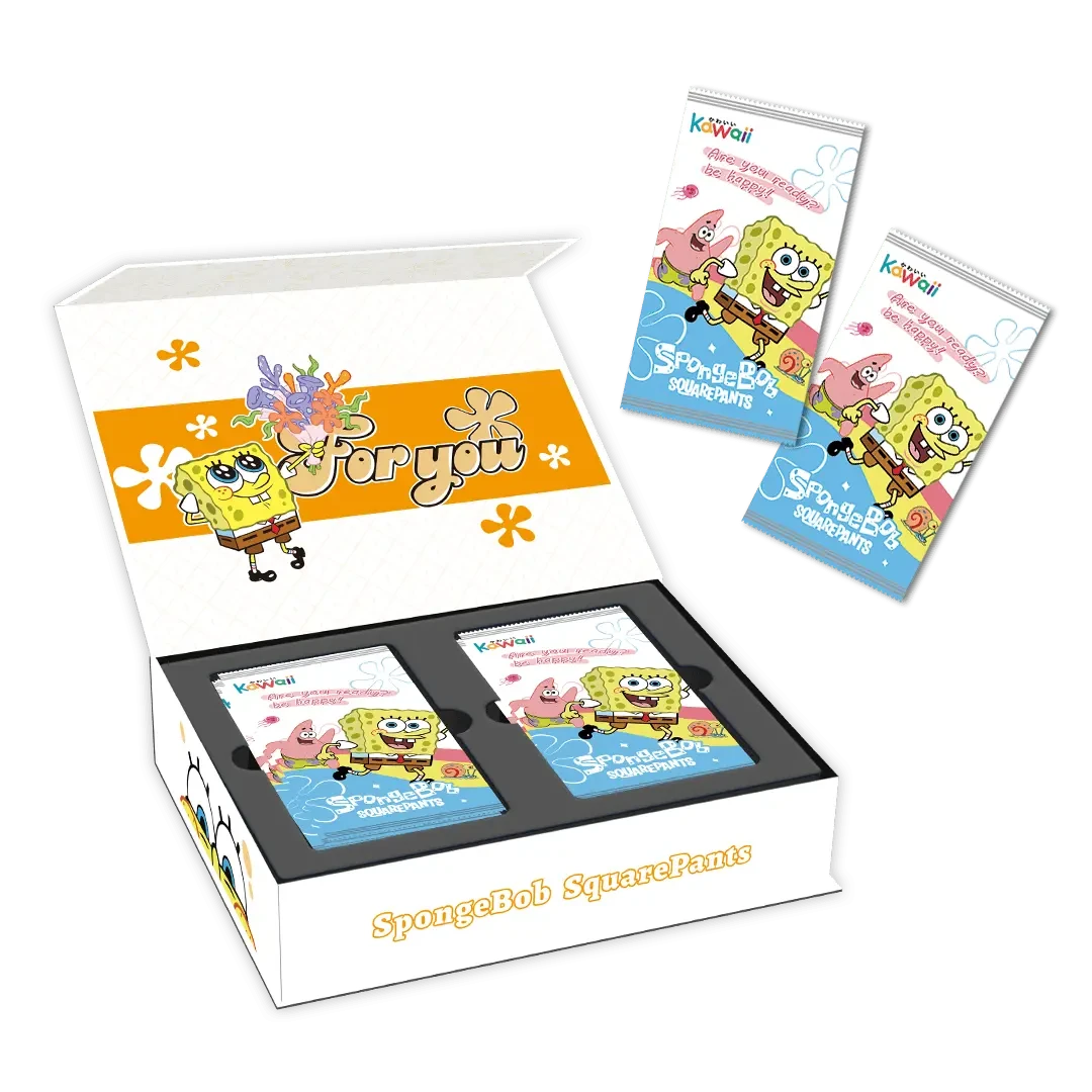 KK【宠粉6.9】kawaii海绵宝宝第三弹国卡二创卡牌盲盒默认代拆