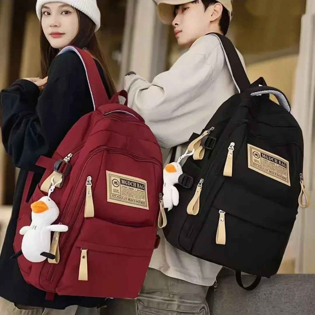 书包女大容量男高中初中生中学生背包双肩包小学生年级大学生