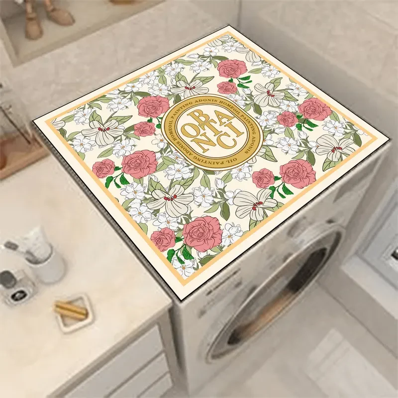 冰箱顶免洗防水防晒制套罩滚筒洗衣机防尘盖布微波炉皮面盖巾垫子