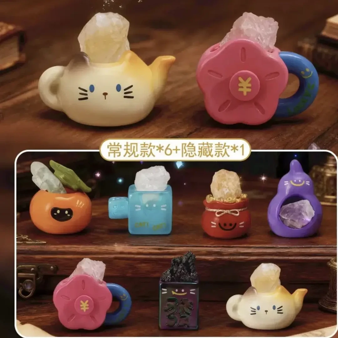 【直播代拆】猫猫PAL福运将至水晶盲盒潮玩创意可爱小摆件