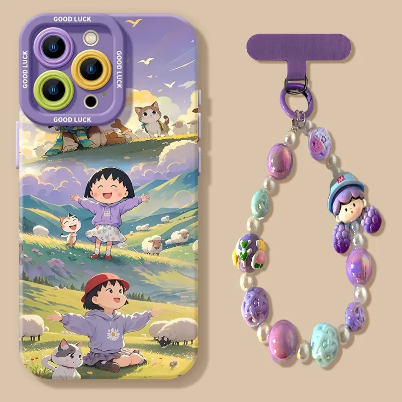 卫衣小丸子适用苹果17手机壳iphone15春天16promax卡通13可爱14p