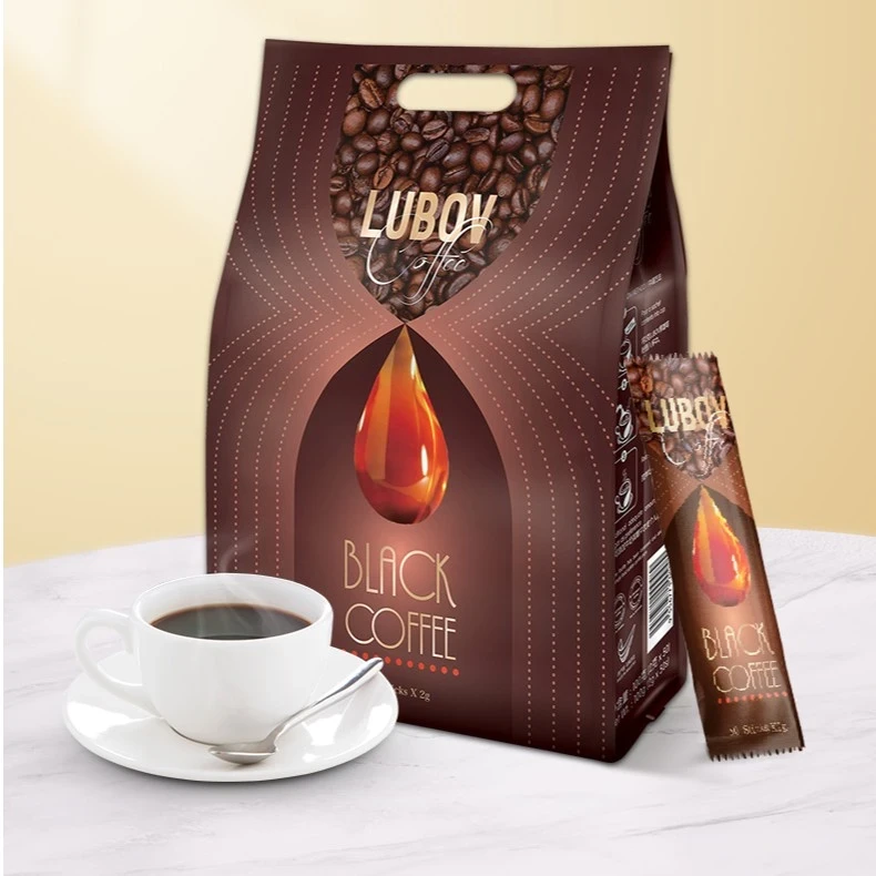 马来西亚进口冲饮黑咖啡速溶咖啡100g*2袋独立包装