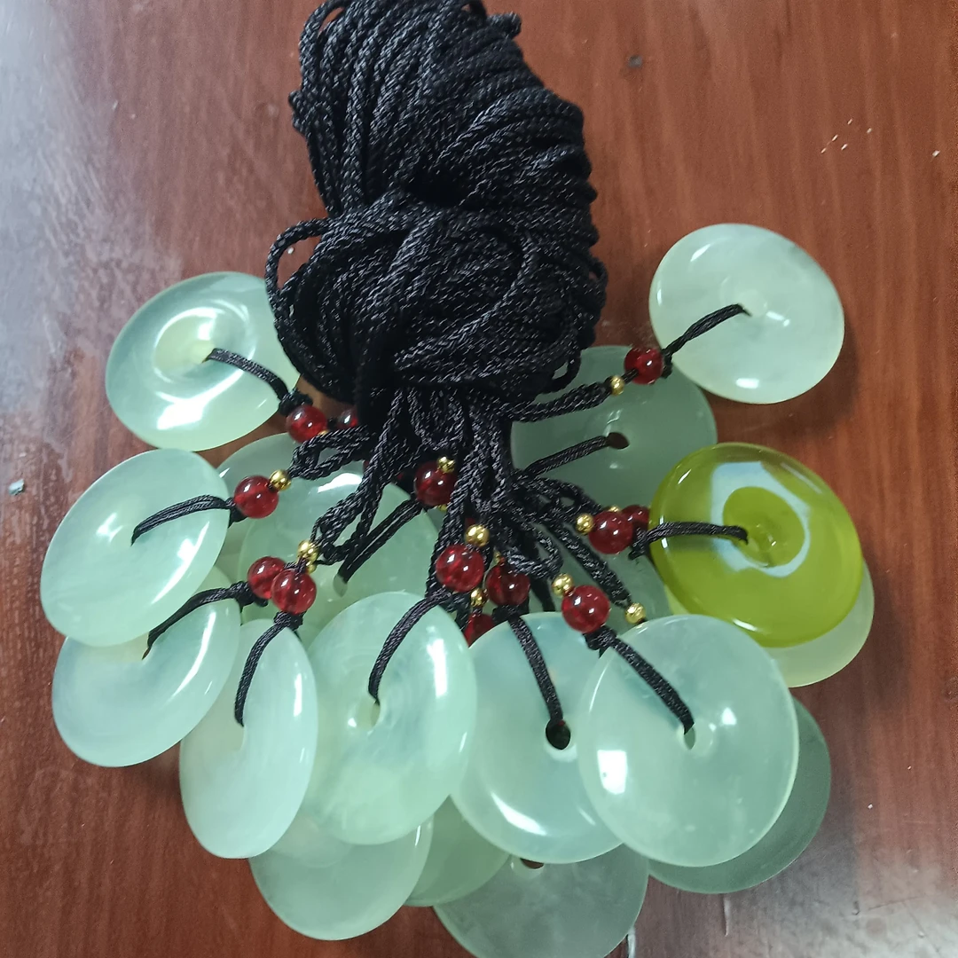 【张总宠粉】天然蛇纹石玉平安扣多样性发货发其一