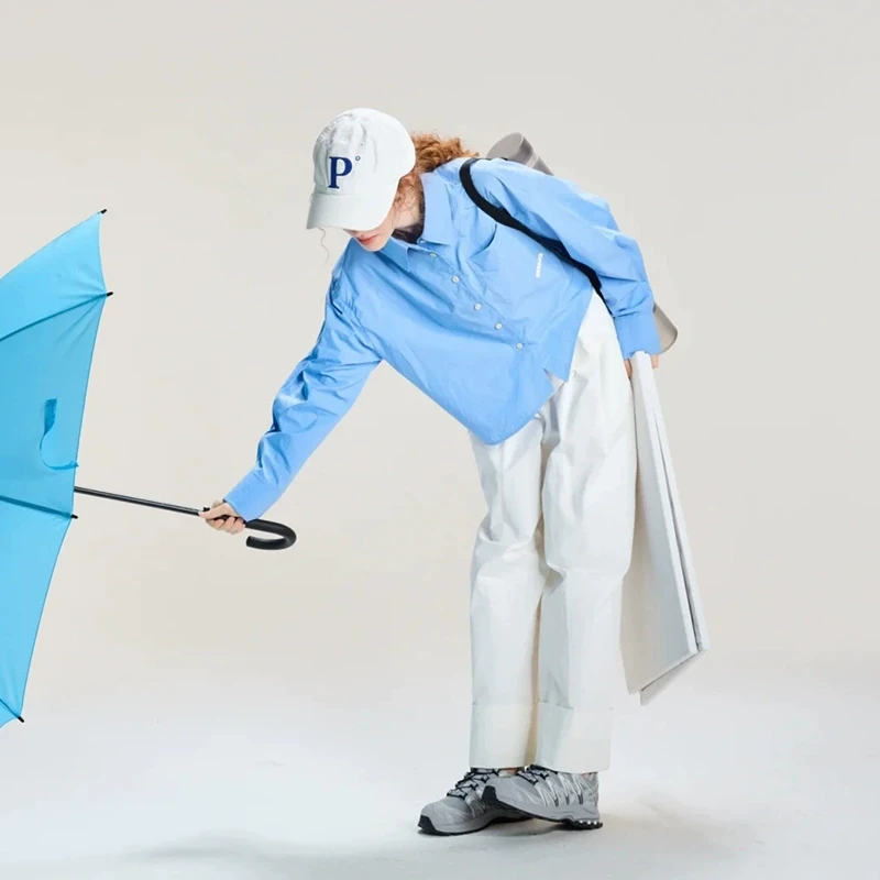 【Fy】不规则纯棉宽松短裤翻领衬衫2025春季新款专柜撤柜品牌女装