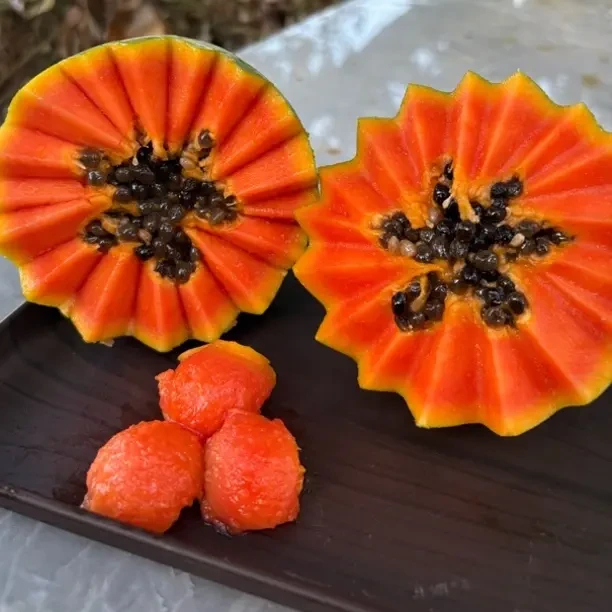 树上自然熟雷州冰糖红心大木瓜新鲜现摘口感细腻香甜多汁顺丰包邮