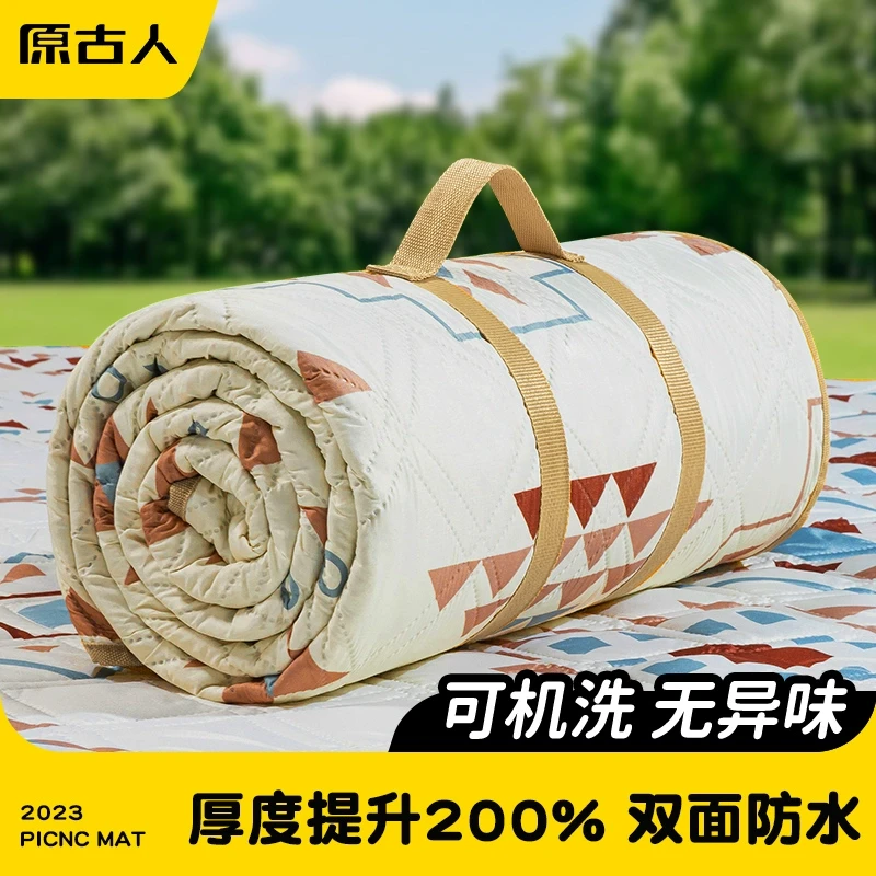 原古人野餐垫防潮垫加厚户外地垫露营垫春游垫子秋游草坪野炊地垫