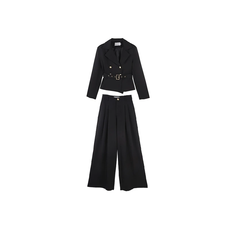 「超A御姐」2025西装短外套高腰休闲裤两件套HBZC622178