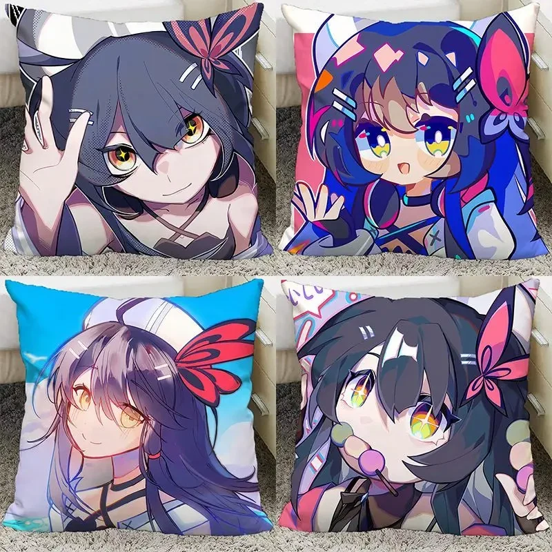 phigros音游鸠同人周边二次元抱枕可爱毛绒客厅沙发垫学校午睡枕