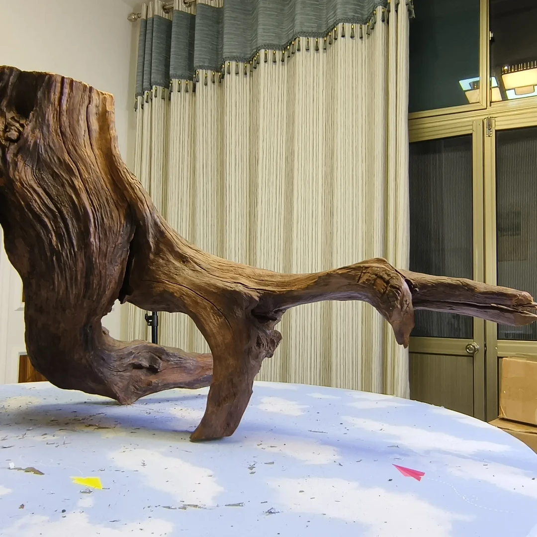 天然紫柚木，鱼缸造景，秒沉