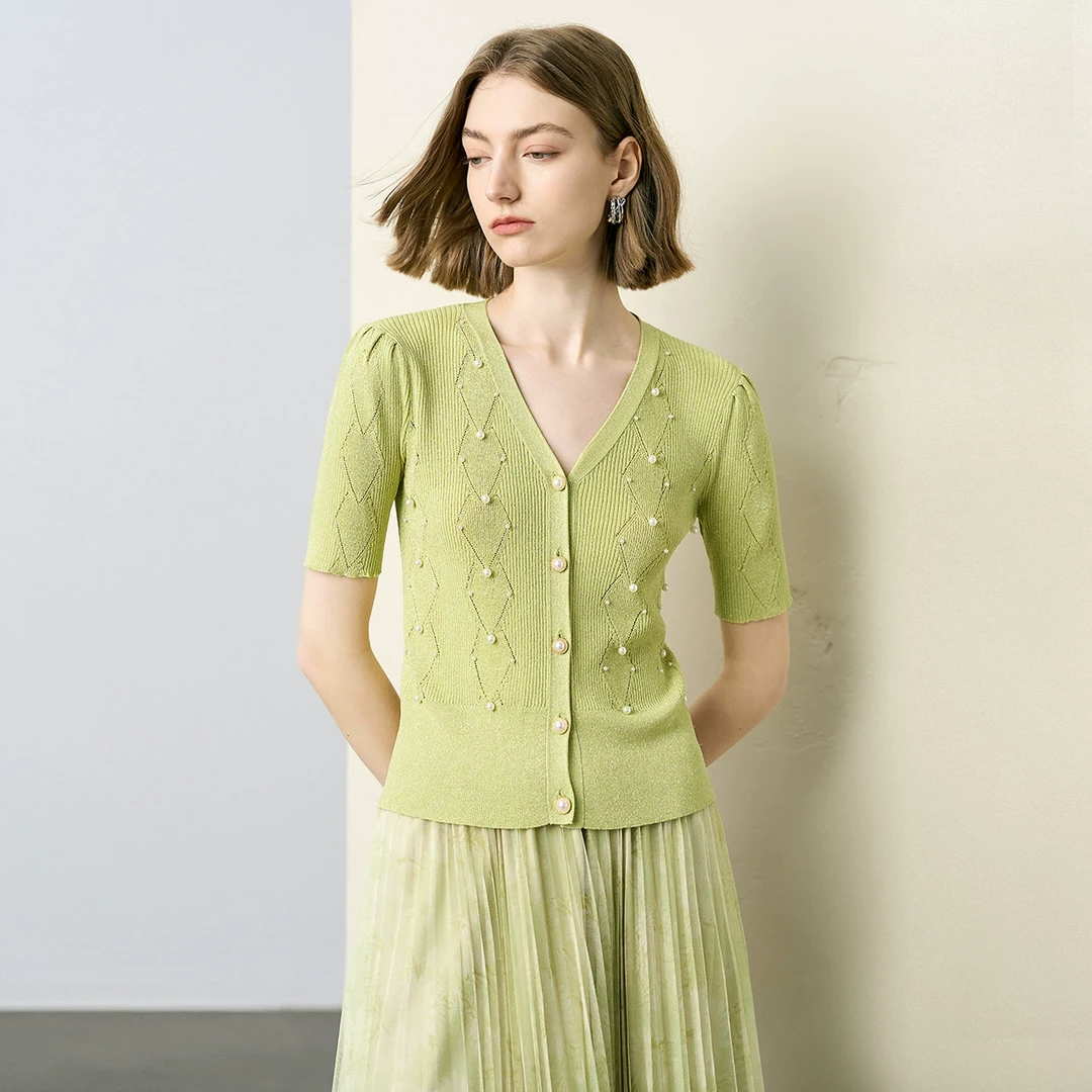 颜域针织衫百褶半身裙两件套一整套通勤时尚套装60S250869