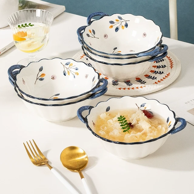 日式汤碗家用2025新款加厚泡面碗个人专用大号饭碗高颜值陶瓷餐具