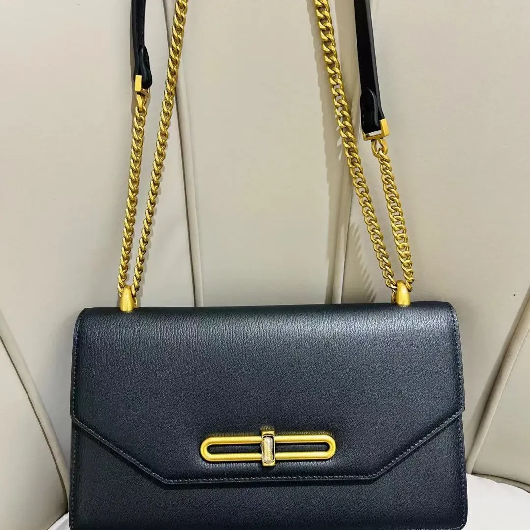 红谷HONGU气质轻奢百搭款链条斜挎单肩小方包