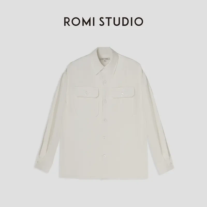 ROMI STUDIO“东方美学”  复古休闲棉麻松弛感衬衣 T3601