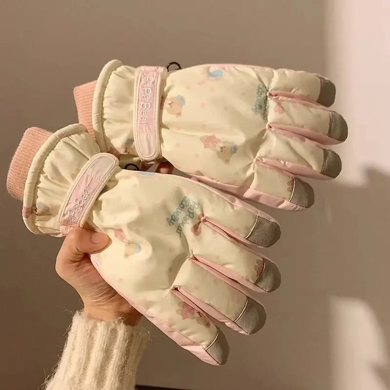 【加绒保暖】女士滑雪手套电动车手套加厚加绒防风保暖冬季骑行手套