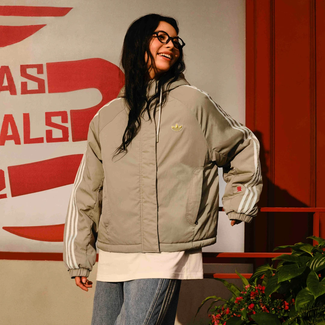 adidas/阿迪达斯 LNY W JACKET PA 梭织保暖宽松连帽棉服 KA5314