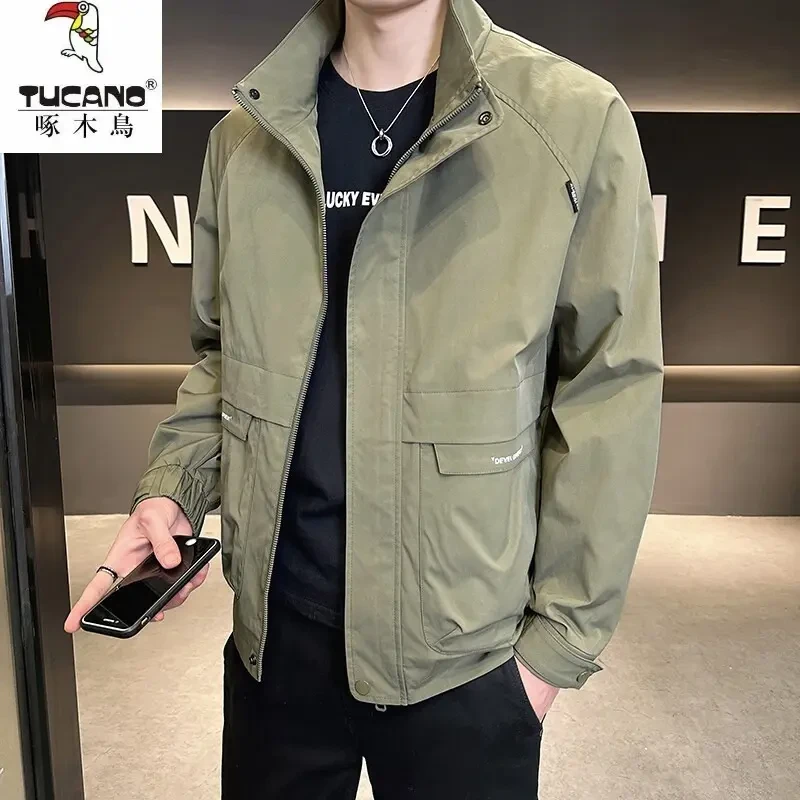 TUCANO/啄木鳥男士夹克宽松夹克男装青年外套韩版立领春秋
