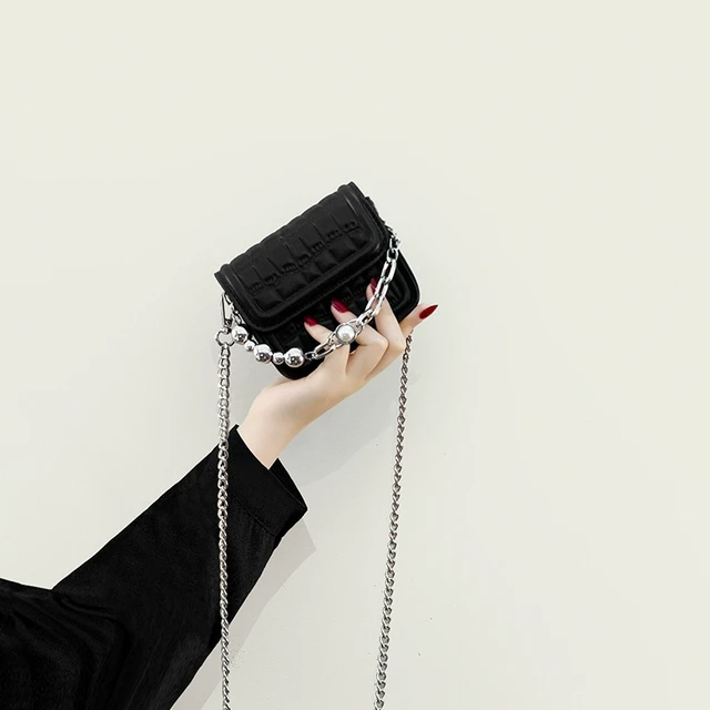 高级质感小包包女夏季2025新款时尚小众设计链条斜挎包小众口红包