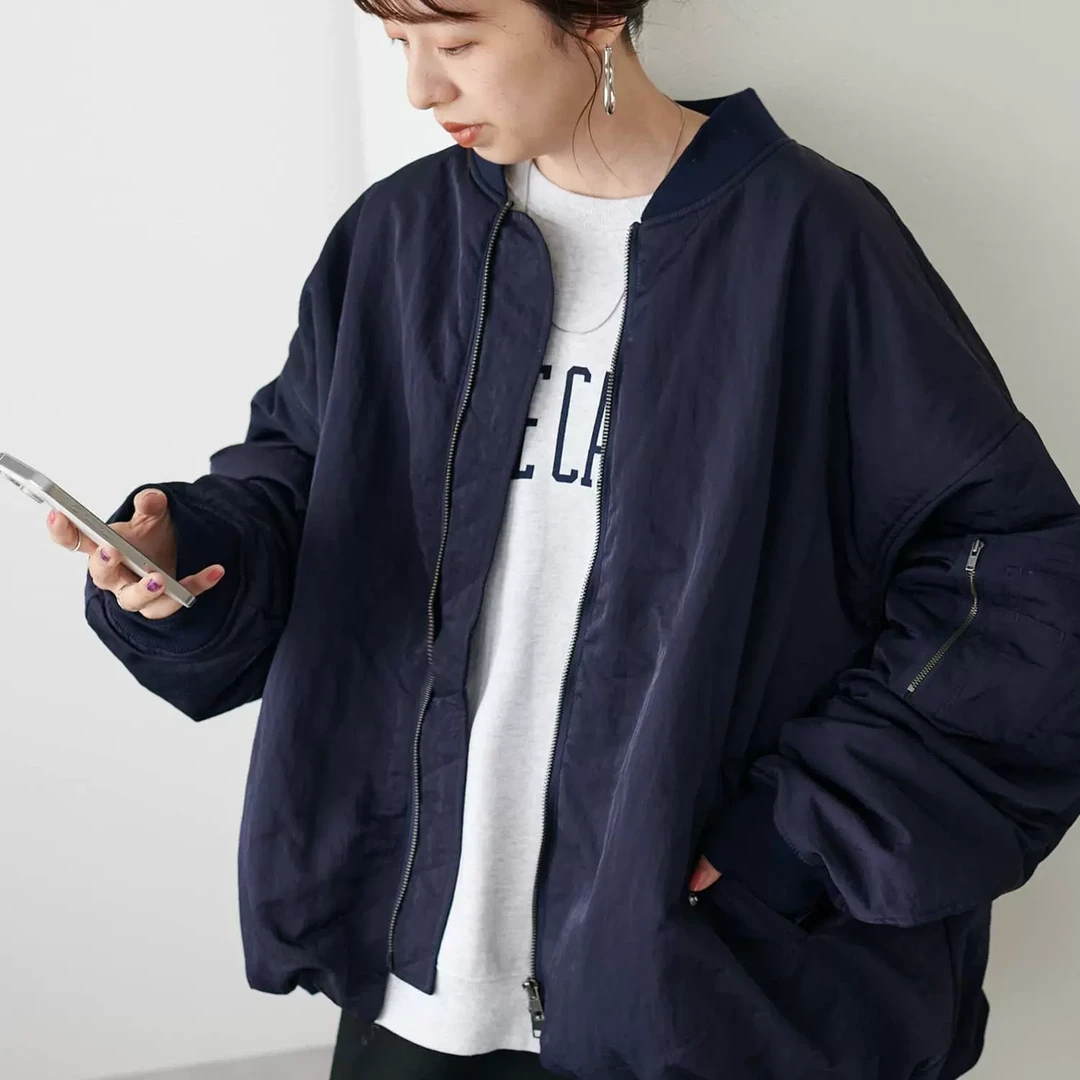 日单春新 宽松尼龙面料 夹棉中性风 外套夹克 27X