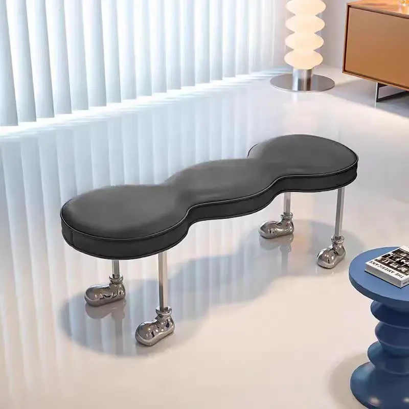 轻奢蚂蚁入门换鞋欧式床尾凳家用创意简约服装店酒店服装店凳子