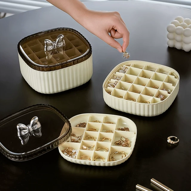 首饰盒多层大容量耳饰耳钉戒指耳环项链高档防氧化手饰品收纳盒