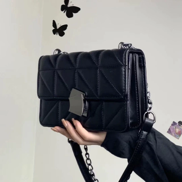 高级感PU包包女2024新款韩潮时尚手提豆腐包百搭单肩斜跨小方包潮