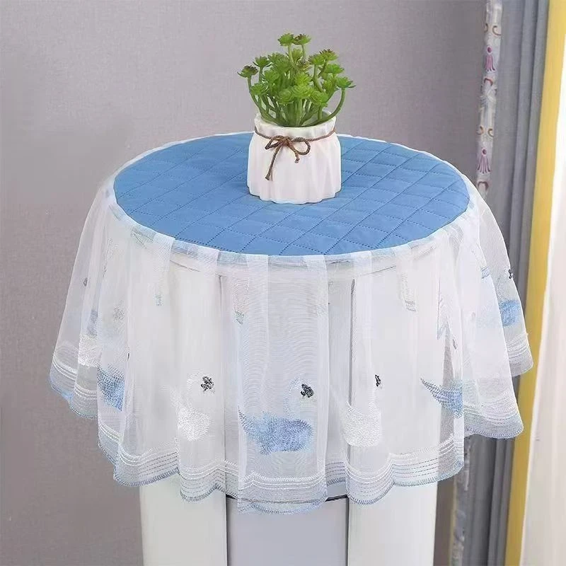 立式空调防尘罩圆形圆柱形新款客厅空调罩通用简约家用防尘套