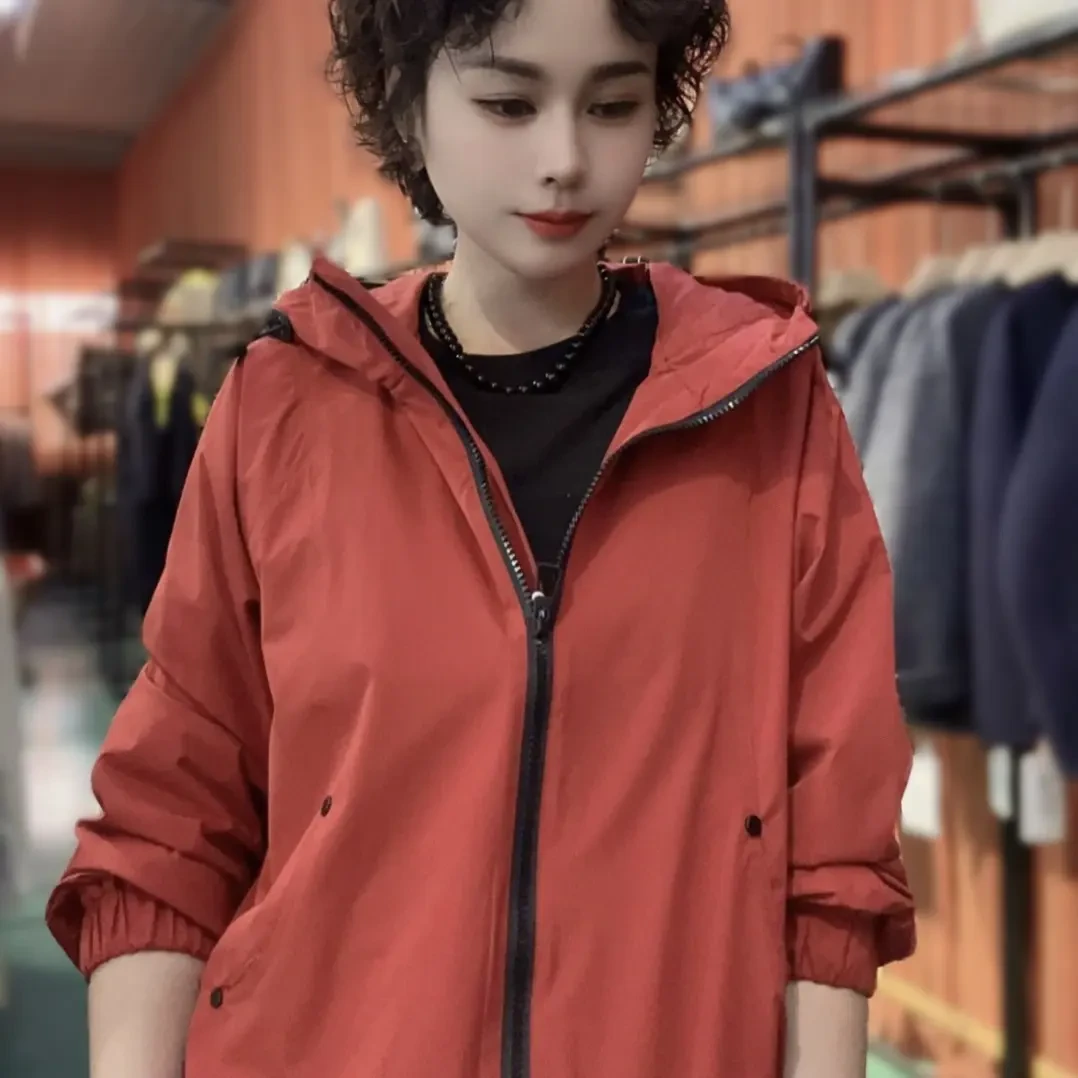 秋季运动连帽百搭极简风户外宽松外套