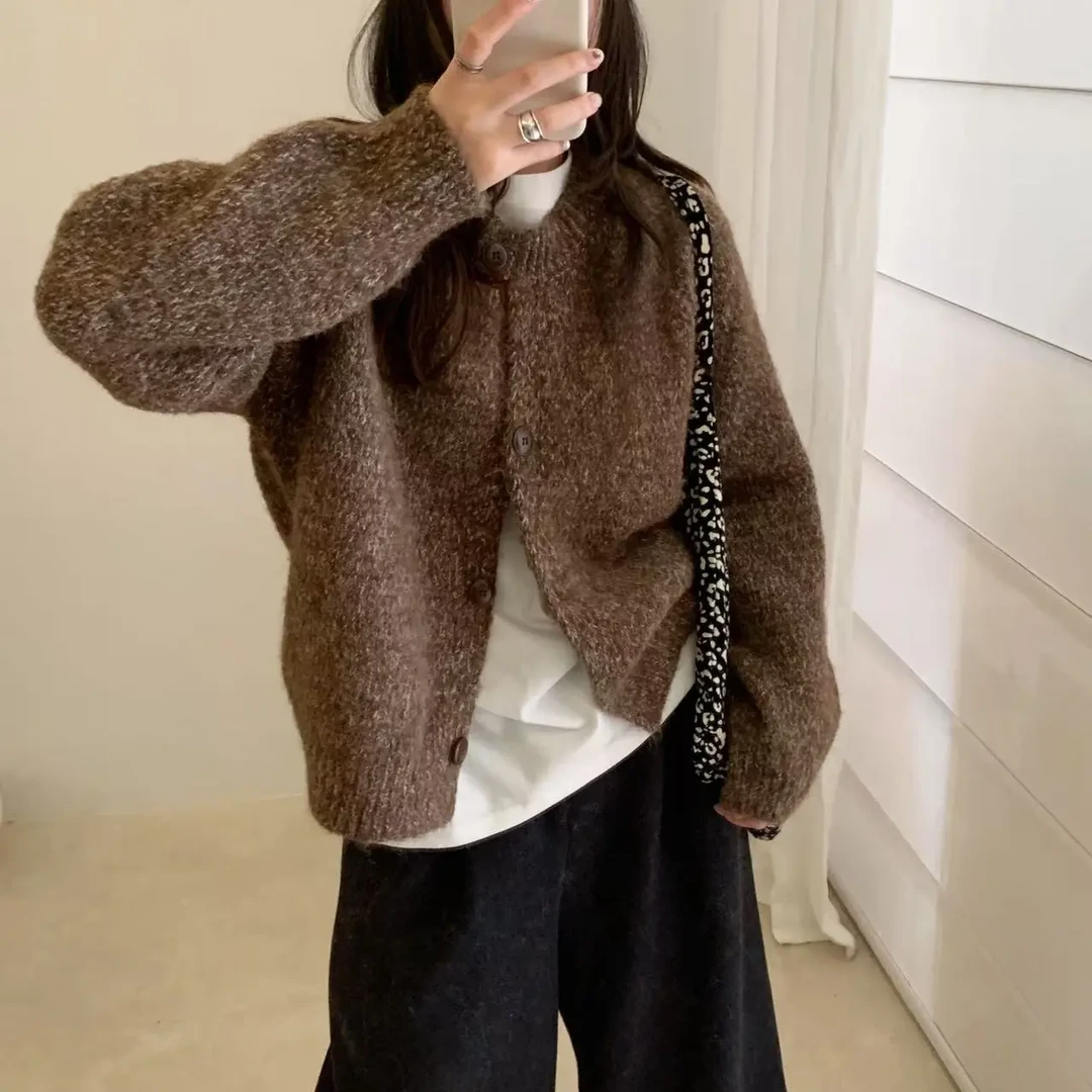 P&C studio “韩系慕斯”花纱毛衣开衫