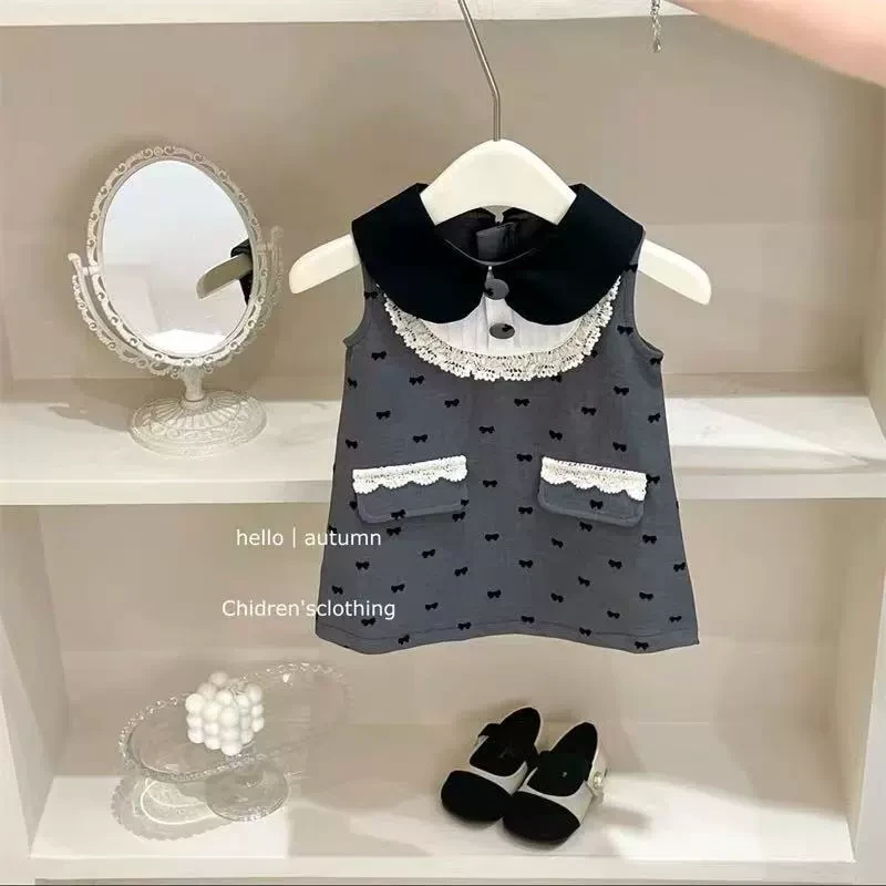 50006女宝宝背心裙夏季2025新款洋气儿童夏装裙子女童韩版公主裙