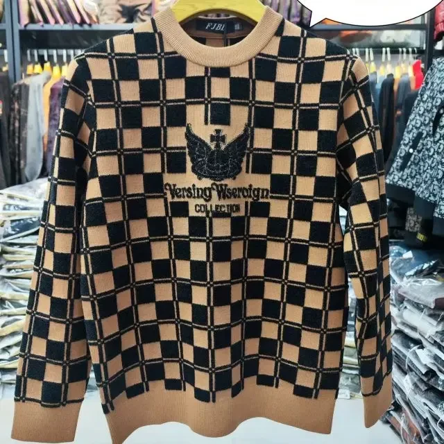 福利男士时尚休闲冬季针织毛衣5292